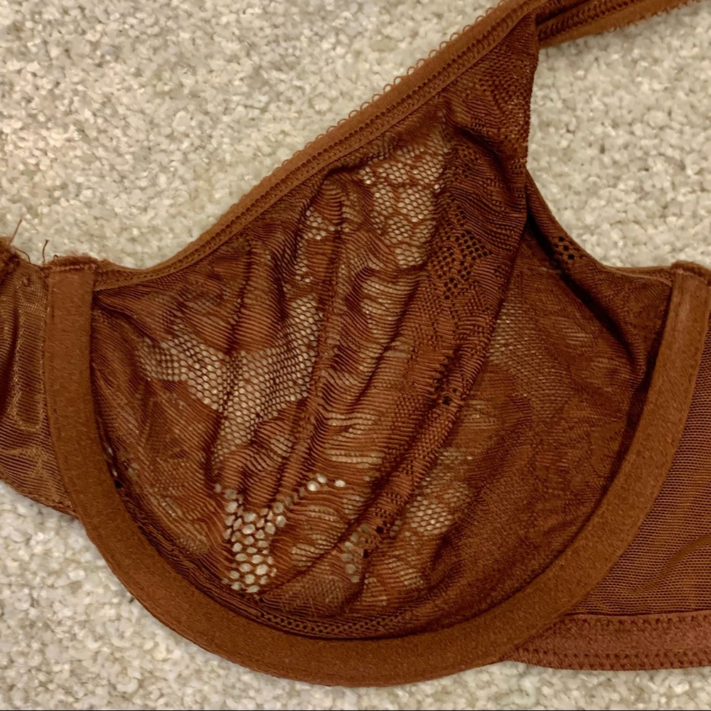 NWOT Adore Me Brown‎ Lace Bra 34DD - Picture 5 of 7
